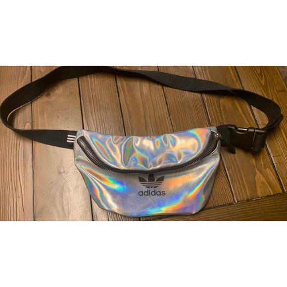 adidas waist bag silver
